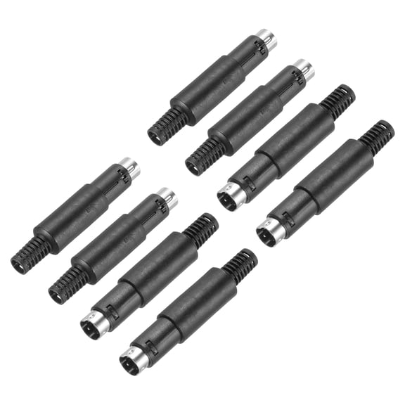 8 Pcs S-Video DIN Mini Male Socket 4 Pin Signal Transmission Mini Din Plug Mini Din Connector(PS/2 Plug)