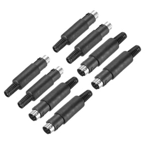 8 Pcs S-Video DIN Mini Male Socket 5 Pin Signal Transmission Mini Din Plug Mini Din Connector(PS/2 Plug)