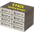 thumbnail image 1 of 8 Pcs Sanding Block, Washable and Reusable Sanding Sponge for Drywall Wood Metal, Sandpaper Blocks in 60 80 120 220 Grit Coarse/Medium/Fine, Sand Paper Brick for Furniture/Painting Crafts/Auto, 1 of 7