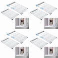 thumbnail image 1 of 8 Pcs School Locker Shelf Organizer - Adjustable Locker Divider Mate Easy to Install for Extending Locker Use Space, 1 of 8