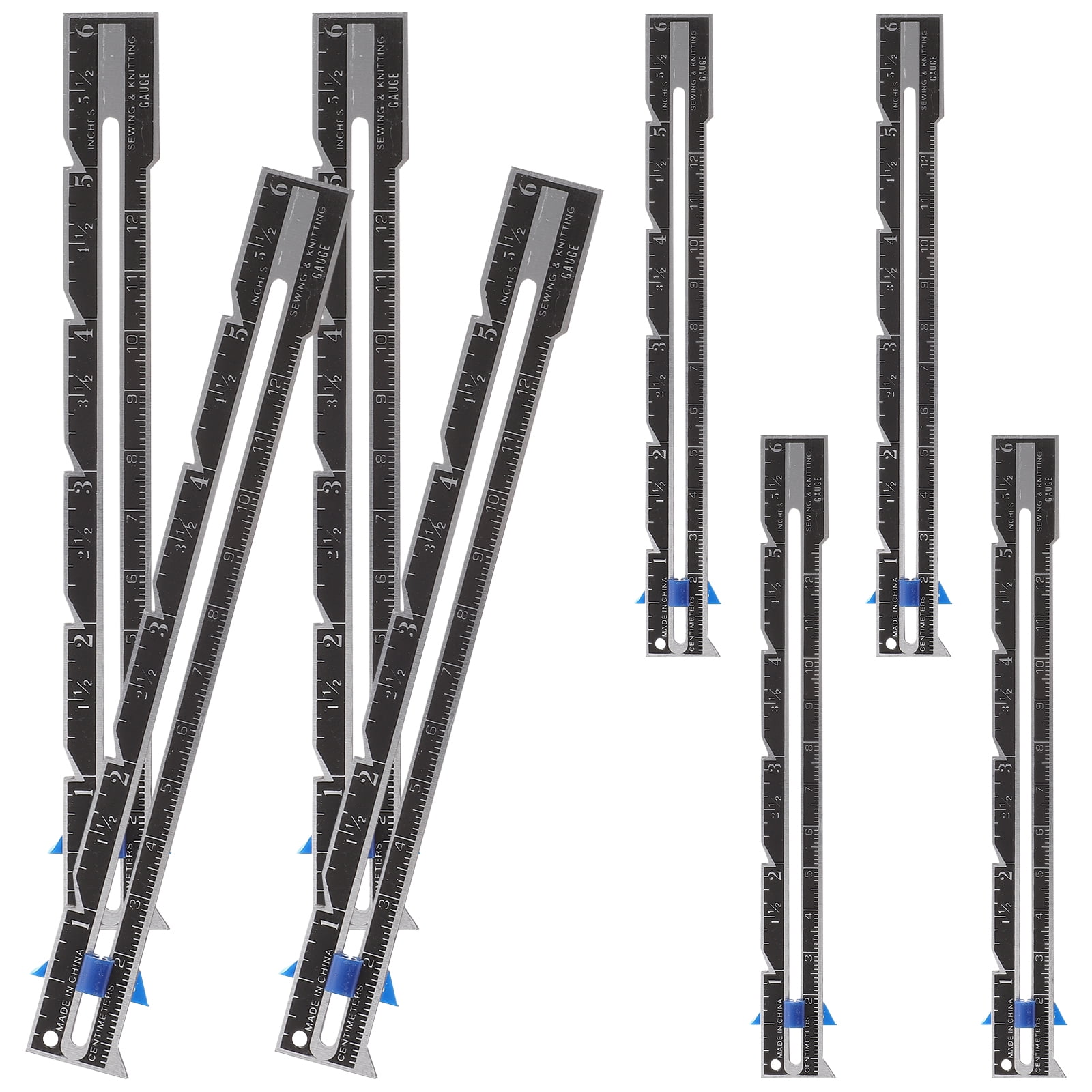 8 Pcs Seam Allowance Ruler Seam Sliding Gauge Quilting Ruler Seam