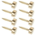 thumbnail image 1 of 8 Pcs Self-tapping Screw Cap Screw Caps Glass Decorative Caps Cover Decorative Screws with Caps Copper 1.20X1.20X0.60CM, 1 of 6