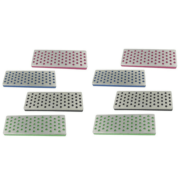 8 Pcs Set Diamond Sharpening Stone Portable for Skiing Ice Snowboard Ski Edges Skiing Accessories Knife Sharpener