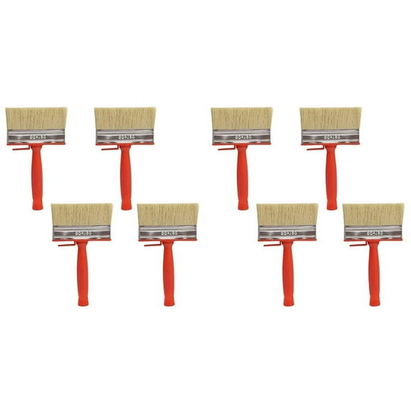 8 Pcs Shed Fence Paint Brushes Decking & Timber Block Stain Brush 4.7Inch/120mm for All Types of Painting Job