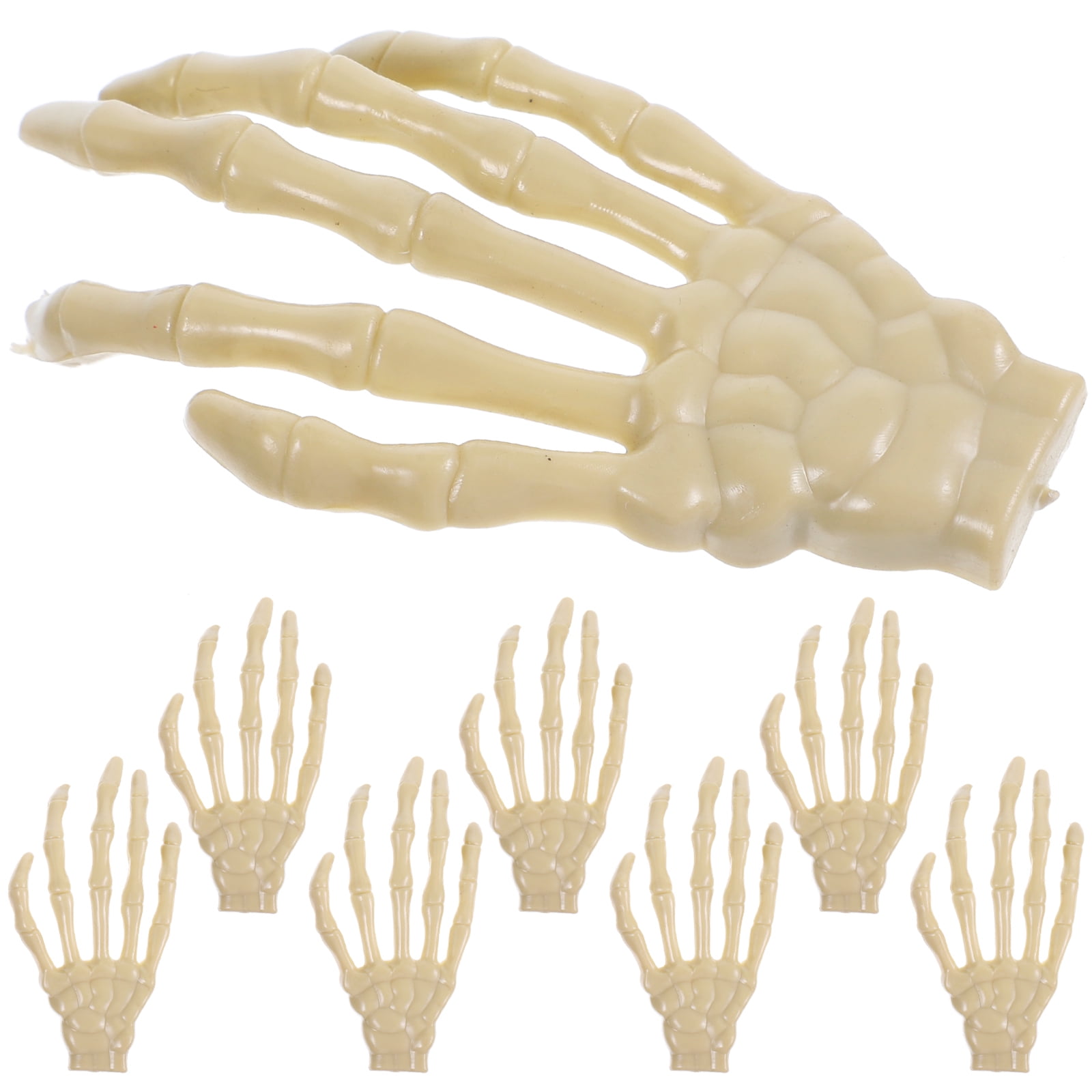 8 Pcs Skeleton Hand Decor Halloween Decorative Prop Party Stuff Paw ...