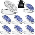 thumbnail image 1 of 8 Pcs Small Compact Mirror Folding Pocket Makeup Mirror Round Hand Held Mirror Cosmetic Magnifying Compact Mirror Rhinestone Mirror with 1X/2X Magnification for Women Girls Travel(Lovely Colors), 1 of 6