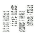 thumbnail image 1 of Raindrops 8Pcs Alphabet and Number Stencil Set English Letter Templates, 1 of 8