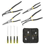 8 Pcs Snap Ring Pliers with Hook Set 13 Inch Carbon Steel Tool Kit