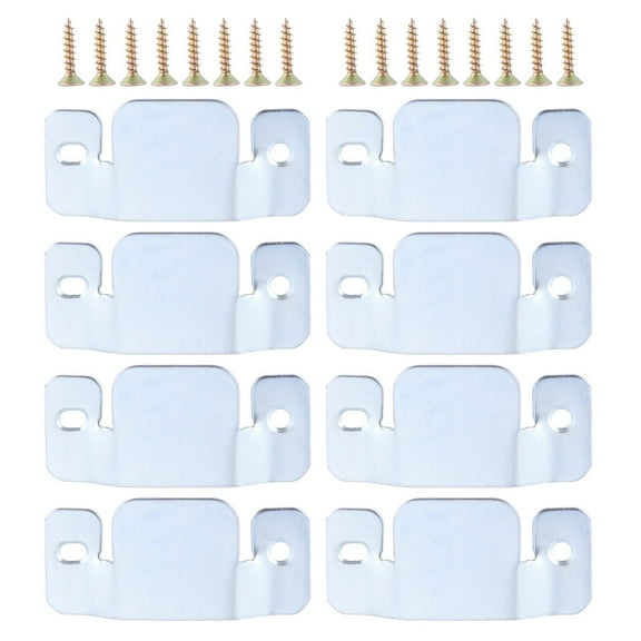 Clispeed 8Pcs Sofa Replacement Tool Interlocking Silver Connectors for Wood Frame Installation