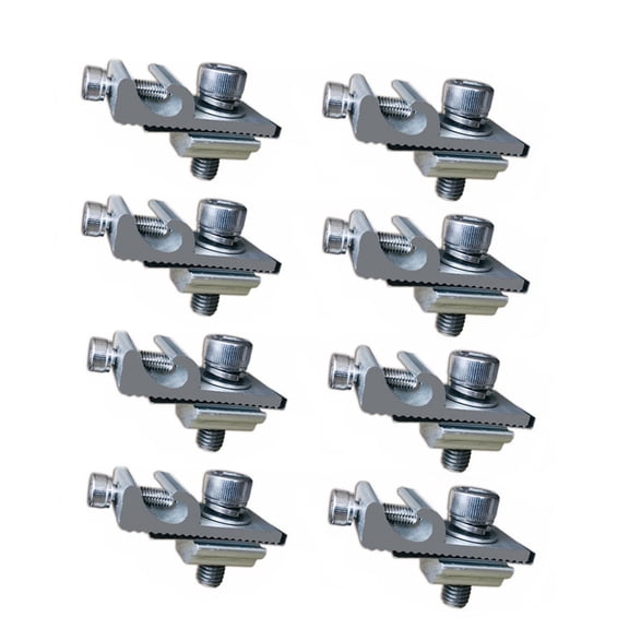 8 Pcs Solar Panel Grounding Clips Photovoltaic Fasteners Grounding Lugs