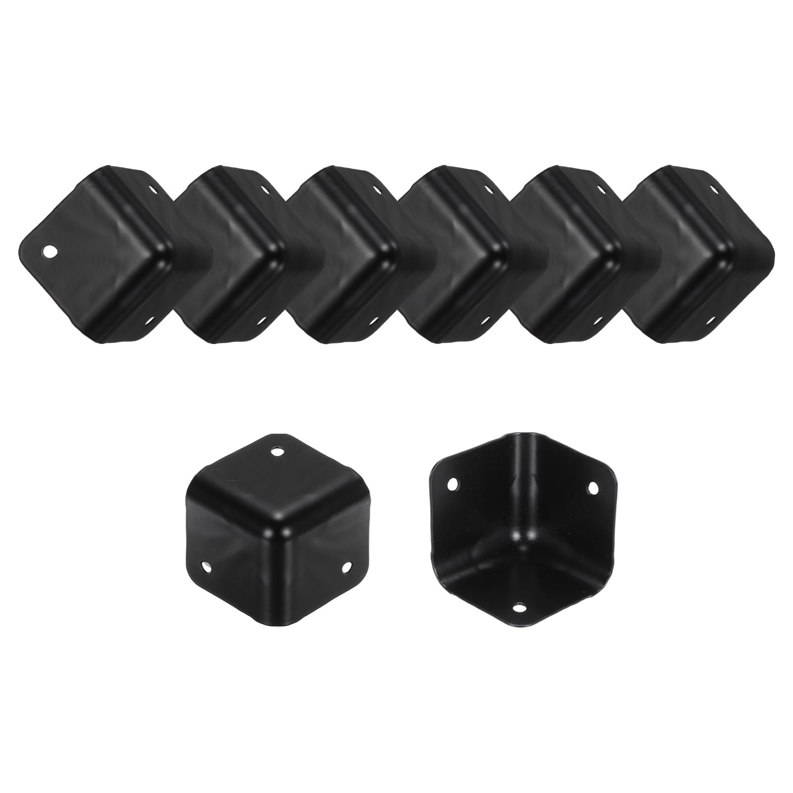 8 Pcs Speaker Cabinet Corners Protector 48x48x48mm Metal Stackable Guard Wrap Angle Case Edge Box Protection