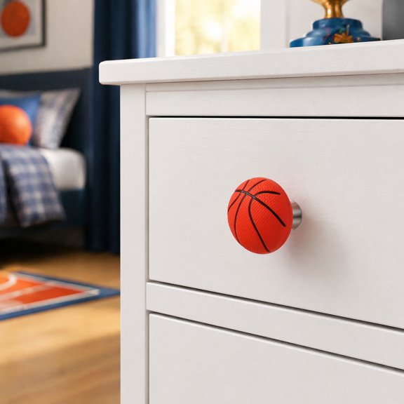 8 Pcs Sports Ball Dresser Baseball Doorknob Nursery Drawer Handles Kids Knobs Child