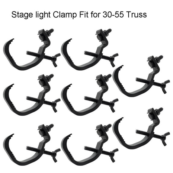 8 Pcs Stage Light Dj Lighting O Clamp Mount for Disco Truss for 30-55mm Tubing