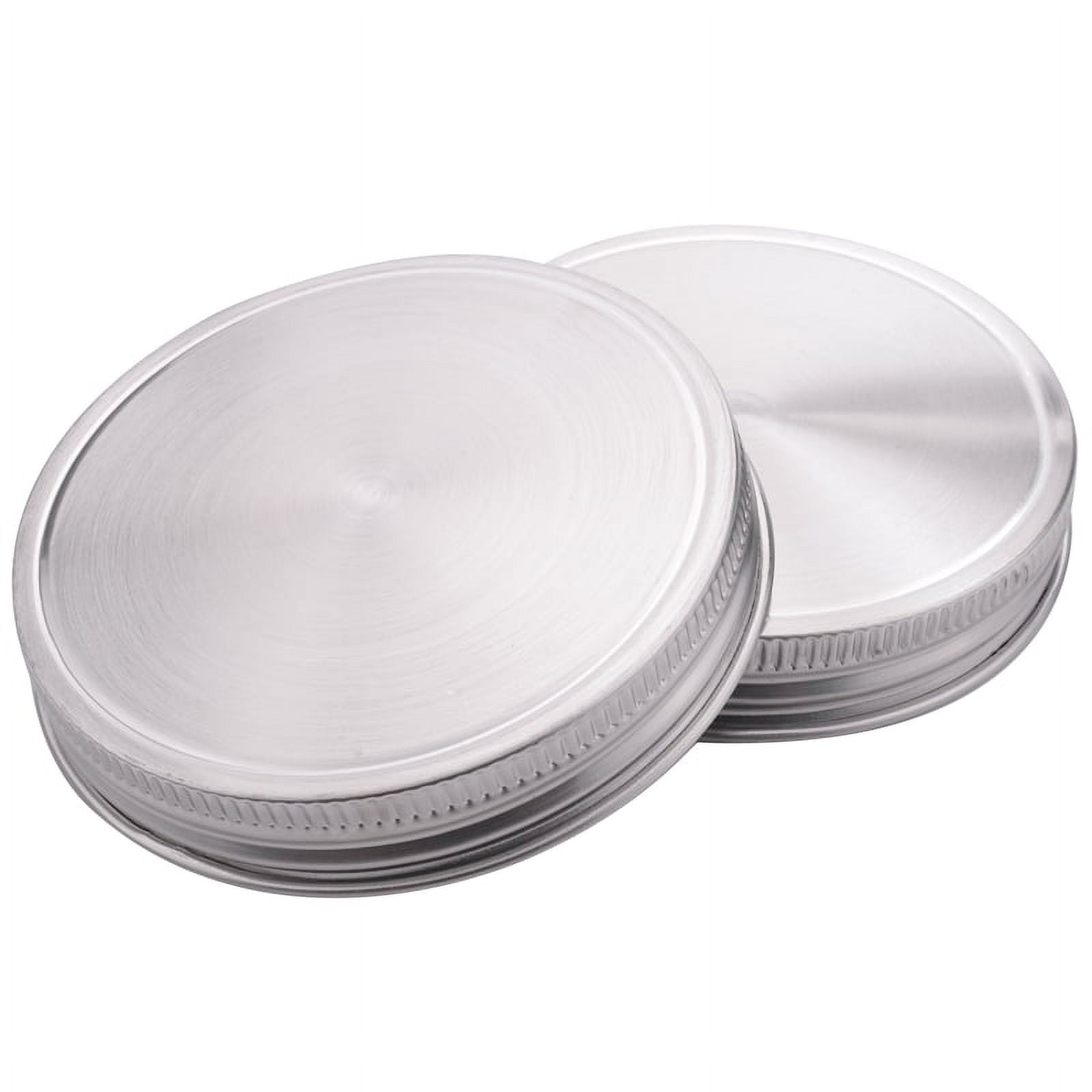 Stainless Steel Jar Lids, Leakproof Jar Drinking Lids, 3.39x1.57 Inches