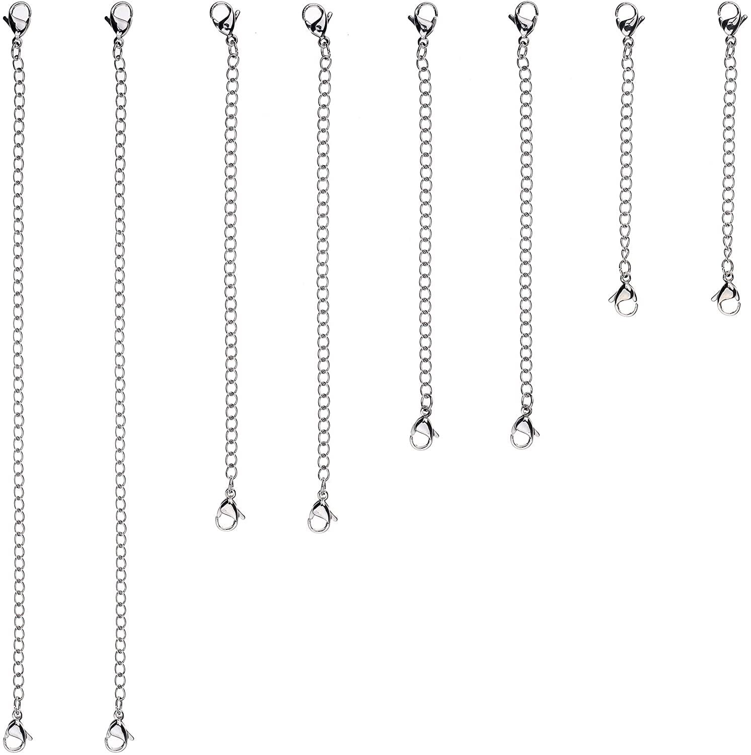 925 Sterling Silver Necklace Extender Necklace Chain Extenders for Women