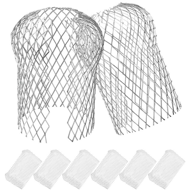 8 Pcs Strainer Gutter Downspout Metal Guard Basket Downspouts