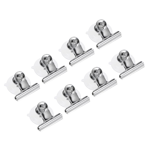 NUOLUX 8 Pcs Suction Cup Clip Heavy Duty Clamp Large Suction Cup for Holding Signs onto Windows