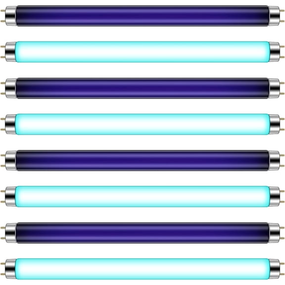 8 Pcs T8 Bug Zapper Replacement Bulbs, 10w Bug Light Bulbs Lamp Tube for 20W Electronic Device, Replacement 13 Inch Length Fluorescent Tube for Indoor Outdoor Mosquito Killer Lamp
