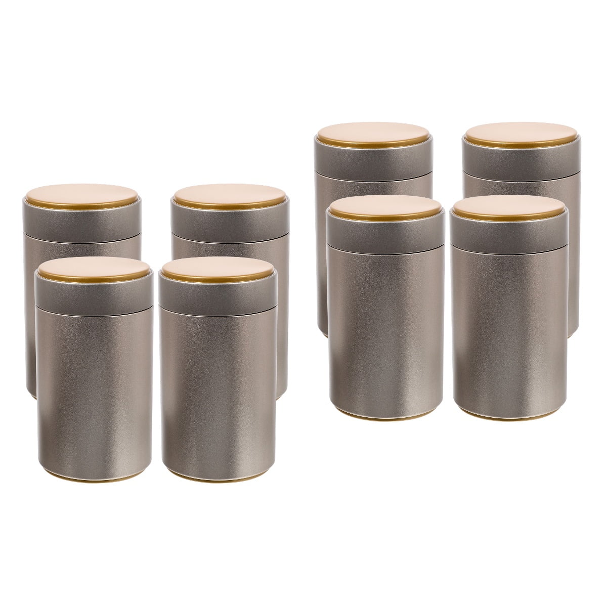 8 Pcs Tea Bags Tea Tin Tea Bag Canister with Airtight Lids Containers