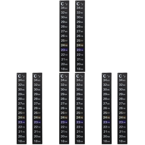 8 Pcs Temperature Sticker Thermometer for Aquarium Fish Tank on Nail Digital Number Strip