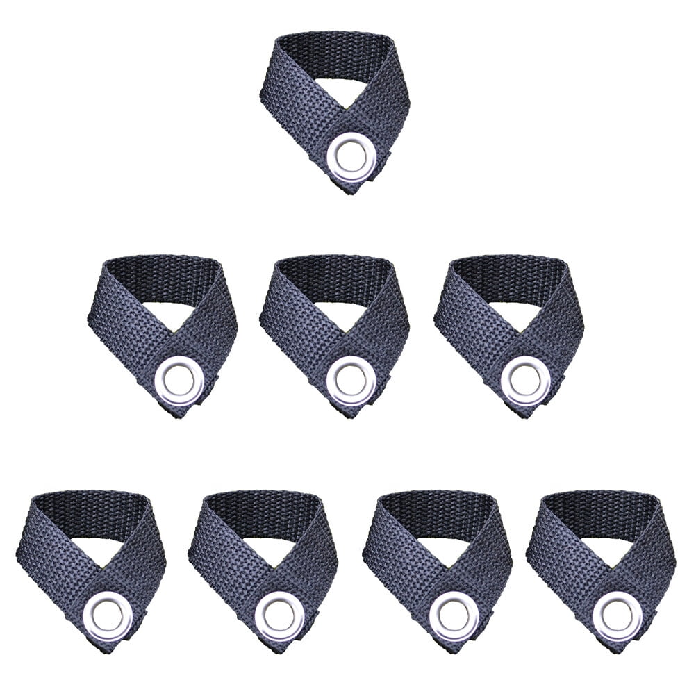 8 Pcs Tent Tarp Eyelet Clips Camping Clamps Canopy Pole Fixer Holder Polypropylene Pp