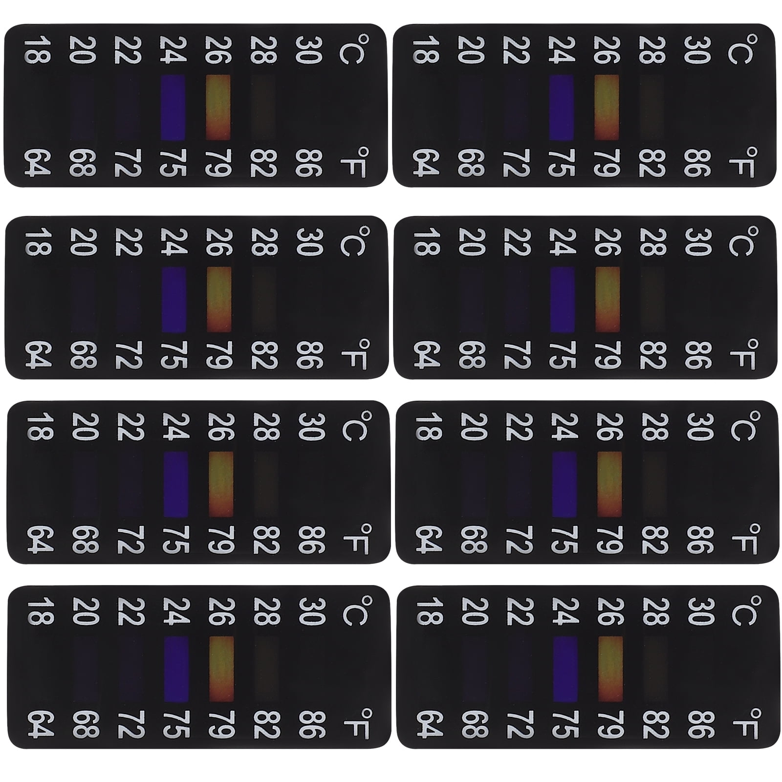 8 Pcs The Pet Fermentation Tank Temperature Sticker Mason Jar Thermometer Measurement