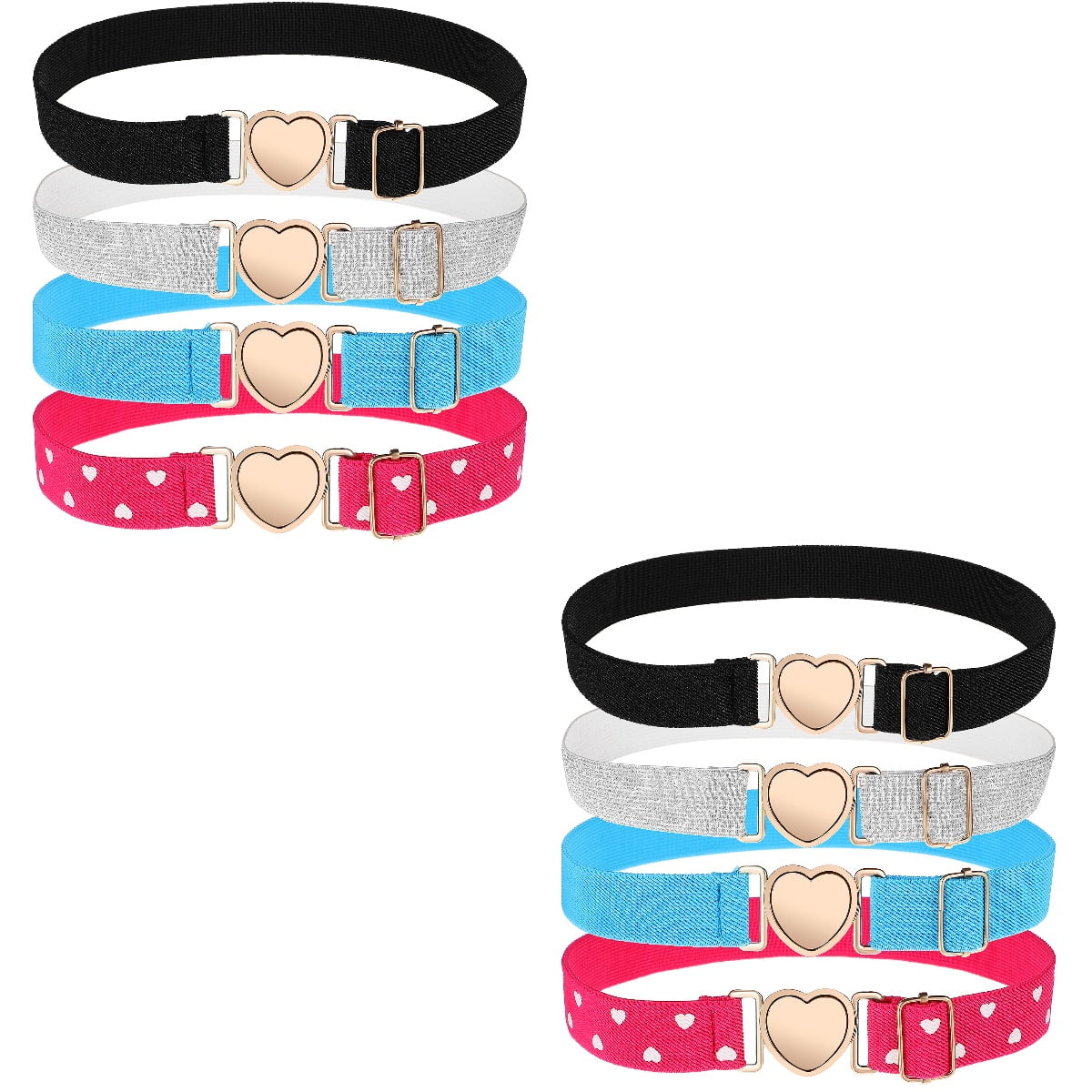 8 Pcs Toddler Girl Belts Kids Elastic Belt Decorative Belt Kids Waist Belt Elastic Kids Belt