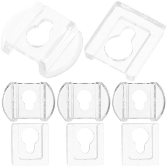 8 Pcs Transparent Photo Frame Hanging Buckle Interlocking Hooks for Tools Hangers Easel Picture Heavy Retainer Clips