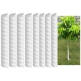 thumbnail image 1 of 8 Pcs Tree Trunk Protector- 2 Size Tree Wraps to Protect Bark- Plastic Spiral Tree Guard- Tree Bark Protector Tube Wraps to Protect Saplings Plants from Deer Rabbit Cats Rodents Mowers, 1 of 7