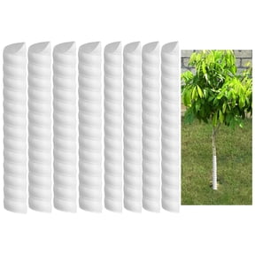 Ebaokuup 8 Pcs 2 Size Plastic Spiral Tree Guards for Sapling Protection