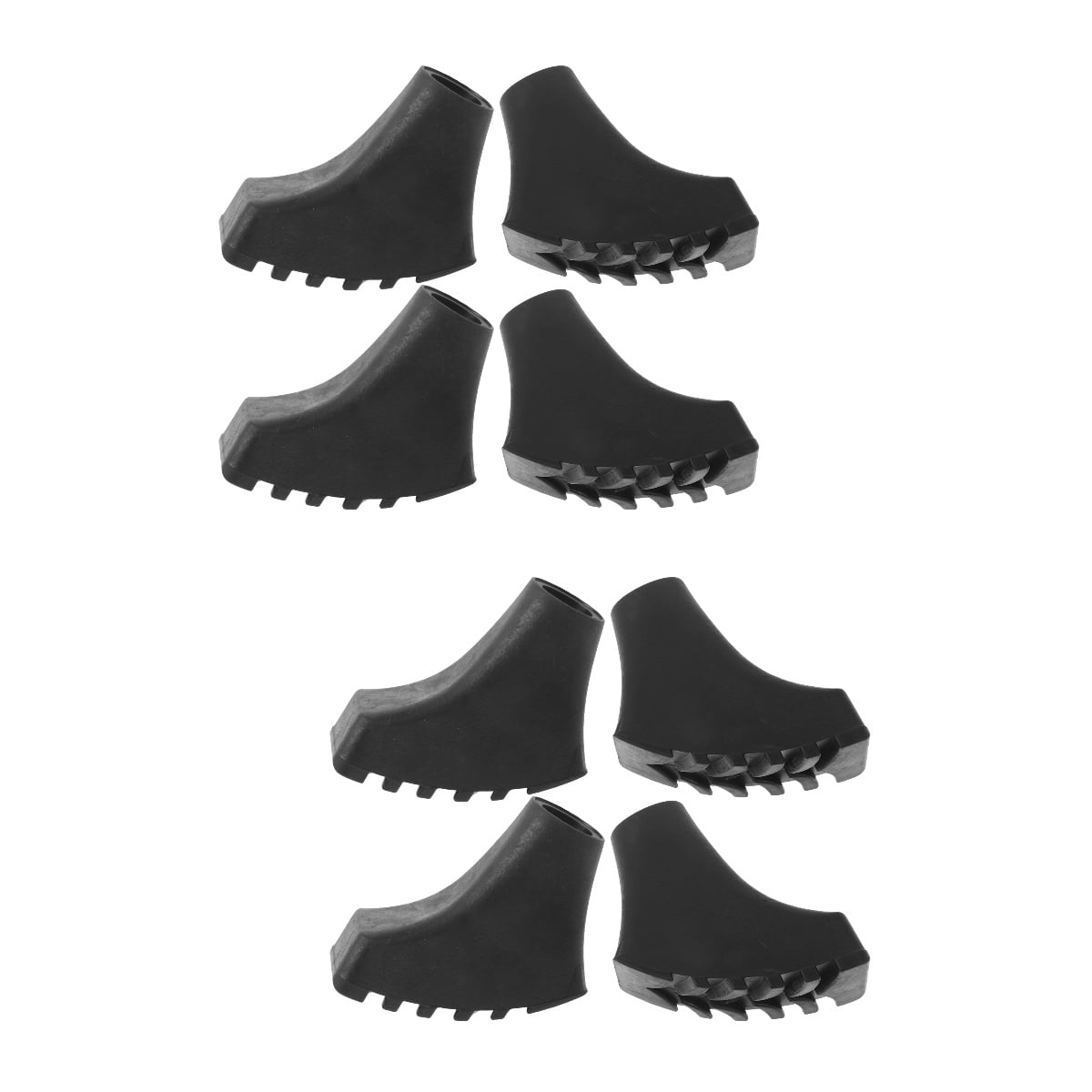 8 Pcs Trekking Pole Tips Anti-skid Cane Foot Covers Nonstick Crutch Tips Anti-skid Hiking Pole Protectors