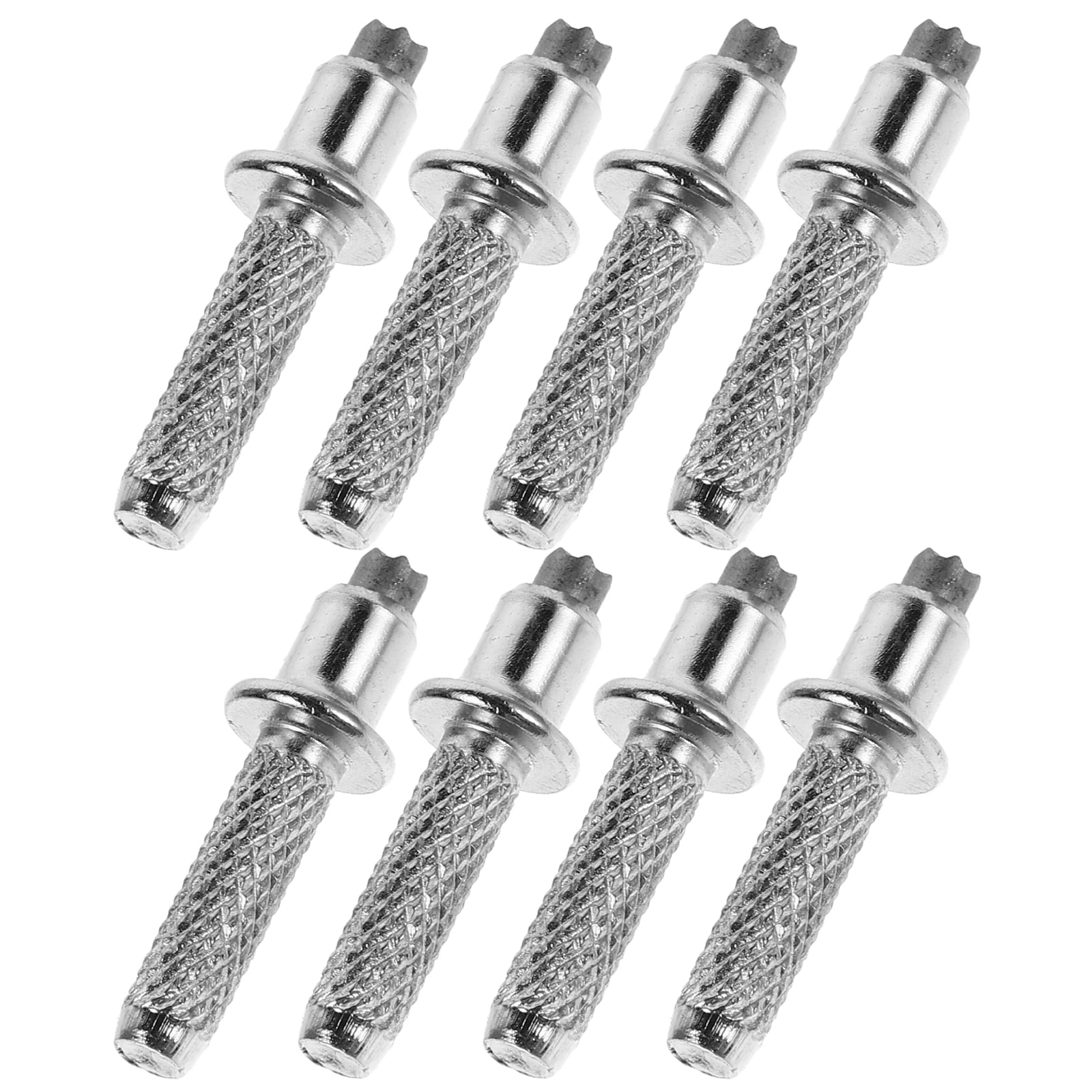 8 Pcs Tungsten Steel Tips for Walking Sticks Cane Canes Balance Man Silver