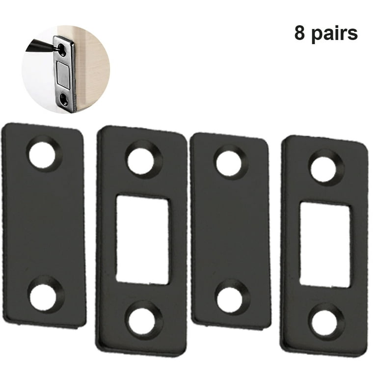 Magnetic Door Catchers 4 PCs Black - Magnetic Door Stopper