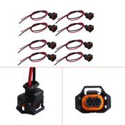 8 Pcs Universal Fuel Injector Connector Pigtail Harness Fit for 6.6L Duramax LLY LBZ LLM