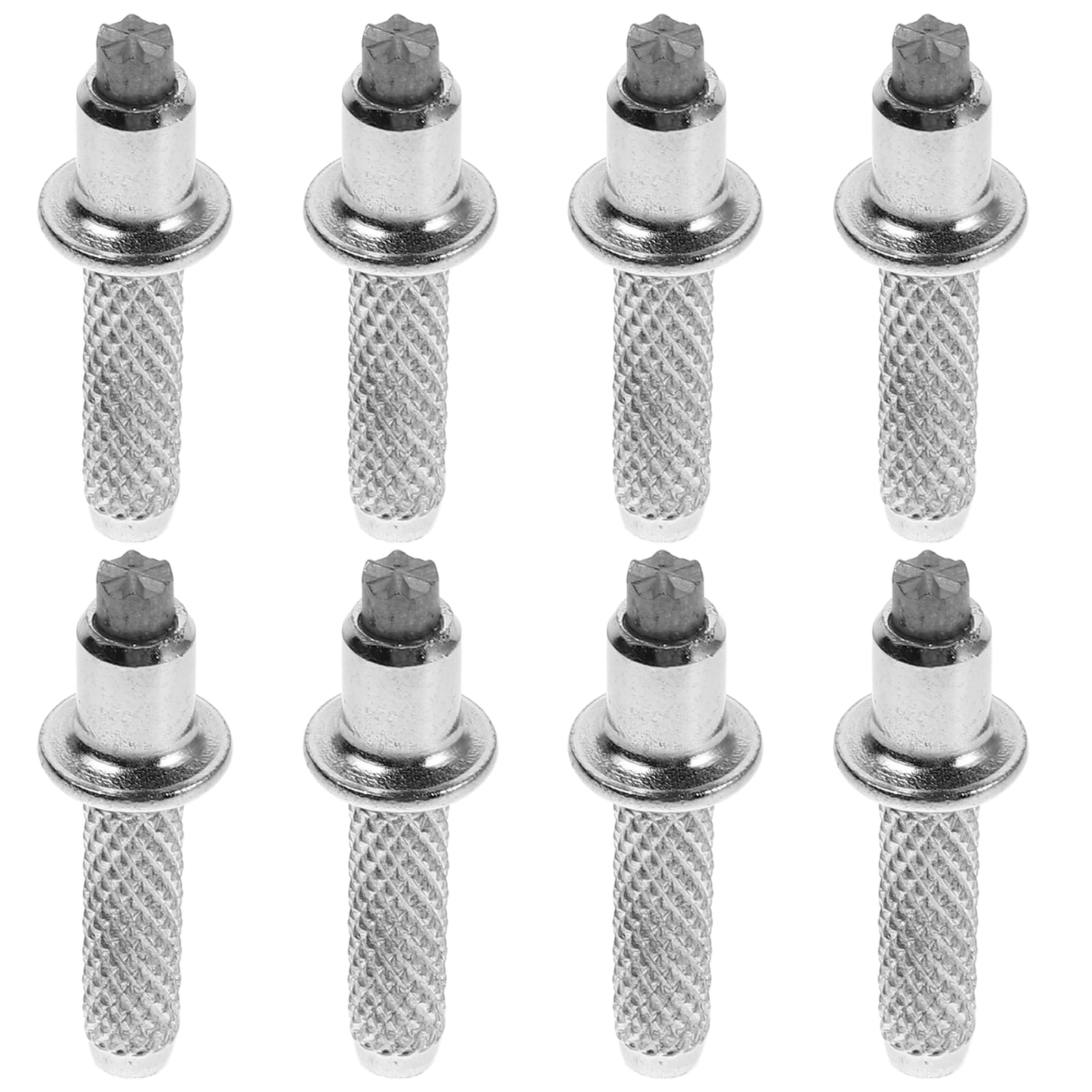 8 Pcs Walking Stick Tips Hombre Canes for Balance Kit Staff Man Silver