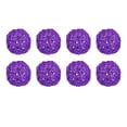 thumbnail image 1 of 8 Pcs Wicker Rattan Balls 3.9 Inch Rattan Decorative Balls for Vase Fillers Craft Home Decor Deep Purple, 1 of 5