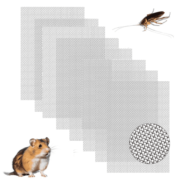 8 Pcs Wire Mesh Metal Screen Mesh Stainless Steel Wire Mesh Screen for Mice Rodent Proof Rat Insect for Garden Home 21x30 CM
