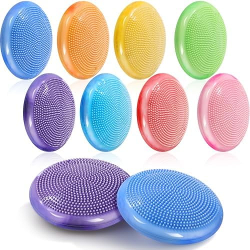 8 Pcs Wobble Cushion with Cloud Design Wiggle Seat for Sensory Kids Flexible Sensory Seating Balance Disc for Classroom Elementary Office Home$$Sport & Recreation Other