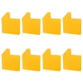 thumbnail image 1 of 8 Pcs Yellow Plastic Angle Iron Foot Pad L Shaped Edge Leg Cover 40mmx40mm, 1 of 7