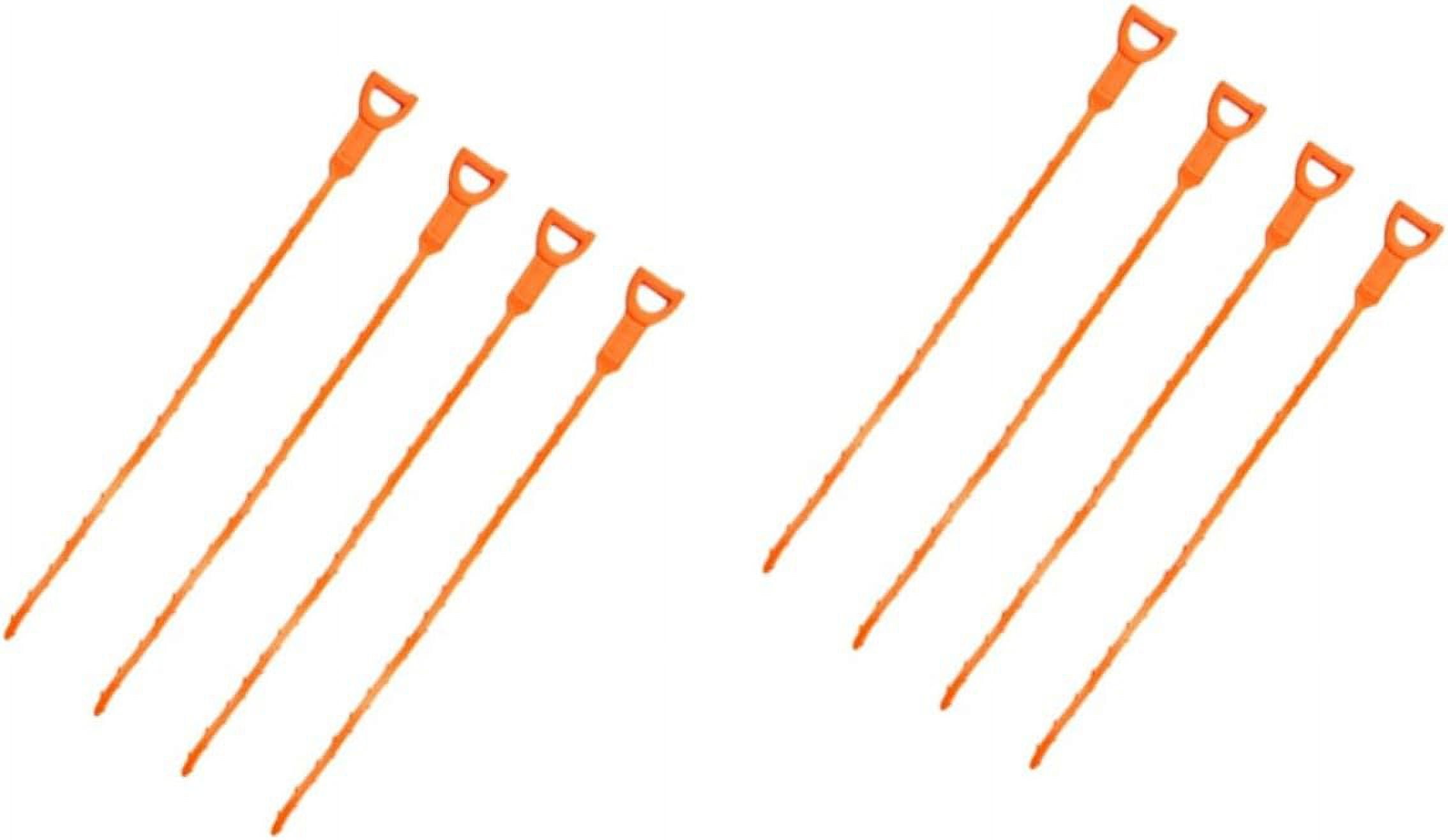 8 Pcs hair sink plastic bathtub plastic sink drain cleaner tool auger