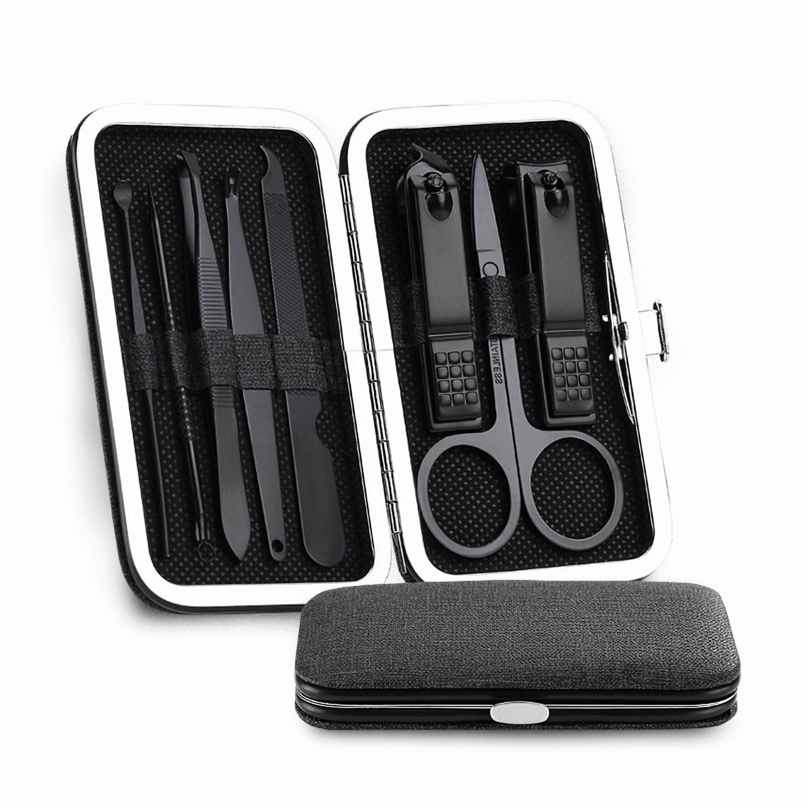8 Pcs/set Professional Nail Clippers Stainless Steel Pedicure Scissor Tweezer Manicure Tools Nail Art Care Supplies