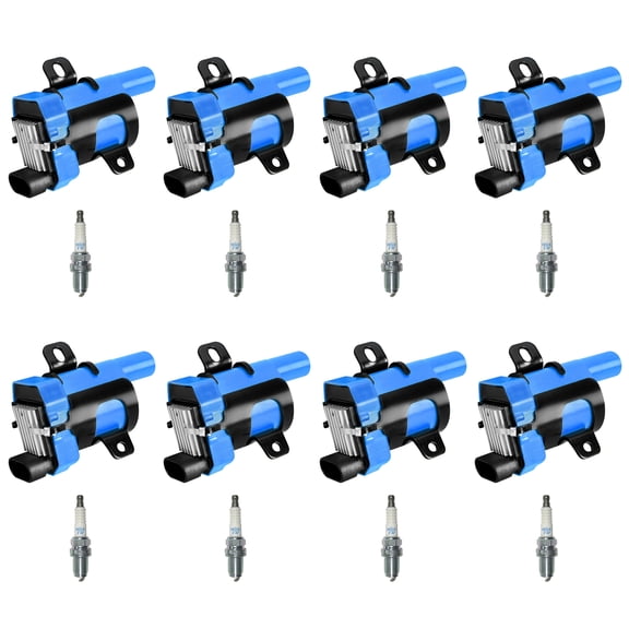 8 Performance Ignition Coil & 8 NGK Spark Plug for 2000 Chevrolet Tahoe 5.3L V8