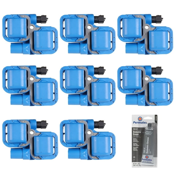 8 Performance Ignition Coils and Tune Up Grease Compatible with Mercedes-Benz B200 2.0L L4 UF359 Fits select: 1998-2005 MERCEDES-BENZ E 320, 2005 CHRYSLER CROSSFIRE