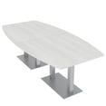 thumbnail image 1 of 8 Person Boat Conference Table with Metal Bases And Electrical Units, 1 of 6