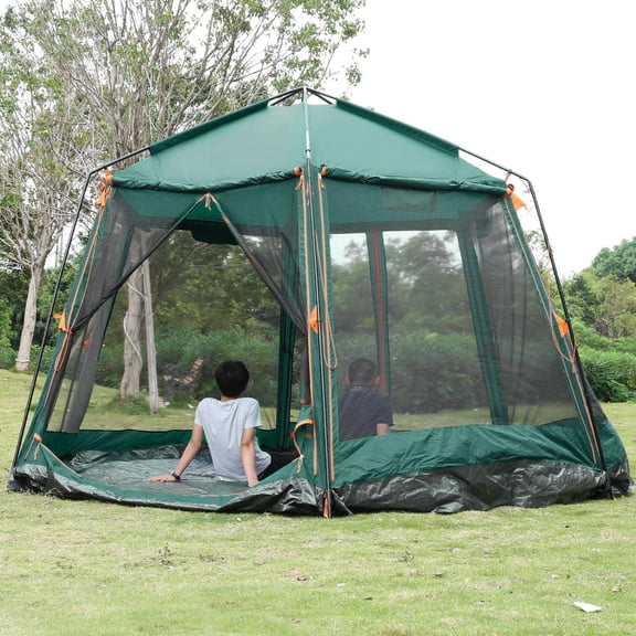 8 Person Family Cabin Tent Camping Hiking Tents with Two Door VAF
