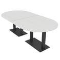 thumbnail image 1 of 8 Person Racetrack Conference Table Metal Bases Electrical Modules, 1 of 5