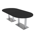 thumbnail image 1 of 8 Person Racetrack Conference Table Metal Bases Electrical Modules, 1 of 5