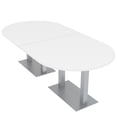 thumbnail image 1 of 8 Person Racetrack Conference Table Metal Bases Electrical Modules, 1 of 5