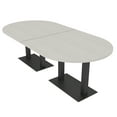 thumbnail image 1 of 8 Person Racetrack Conference Table Metal Bases Electrical Modules, 1 of 5