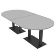 thumbnail image 1 of 8 Person Racetrack Conference Table Metal Bases Electrical Modules, 1 of 5